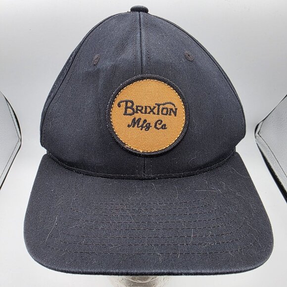 Brixton Wheeler Mens Adjustable Snapback Hat Black Casual Cap Adjustable - Picture 1 of 10